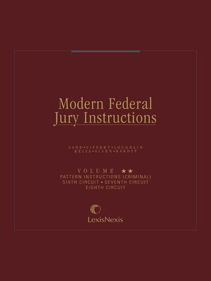 cover image of Modern Federal Jury Instructions